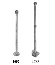 Bronze Stanchions with Fixed Base